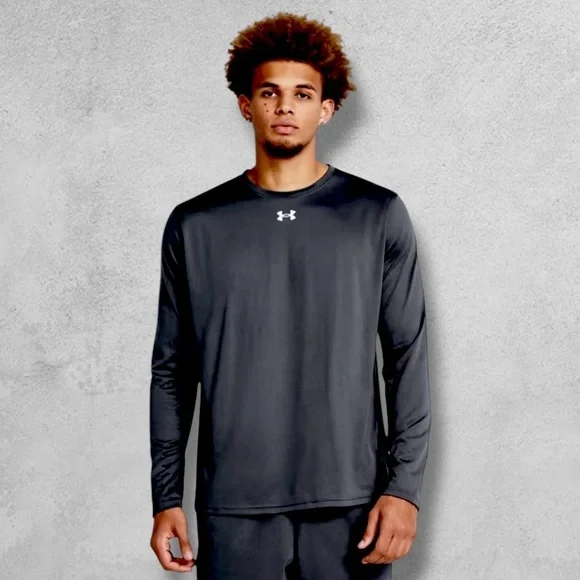 Under Armour Tech Cold Gear Fitted Fleece-Lined Compression Long Sleeve Tee - Picture 1 of 8